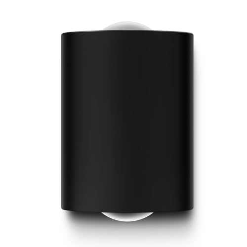 Image of Wipro Garnet 2 Watt 2 Ray Symmetric Up & Down Outdoor Wall Light for Home | 1 x 1W| IP65 LED Wall Light | Warm White, Yellow 2700K | Aluminium Housing |(Black Body, Pack of 1)