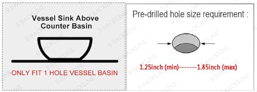Image of Backline Basin Mixer Tap | Bathroom Basin Faucet | 12 inch Long Pillar tap for Basin | Pillar tap for Basin | Hot & Cold Basin Taps for Bathroom & Livingrooms (Black Gold)