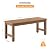 Outdoor Benches Weatherproof, 2-Person Poly Lumber Garden Bench, Brown