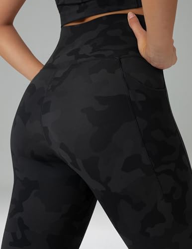 Image of Colorfulkoala Dreamlux No Front Seam Capri Leggings with Pockets for Women - High Waisted 21 inch Buttery Soft Yoga Pants