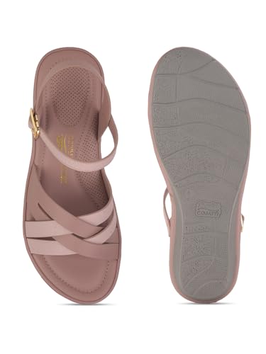 Bata Comfit 6615 Cammie Sandal E 24 Pink Sandals Shoes For Women|everyday|running|walking|Comfortable Fit|Fashionable - Image 4