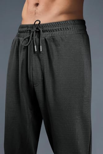 GINGTTO Men's Sweatpants Open Bottom with Pockets Stacked Flared Track Pants3