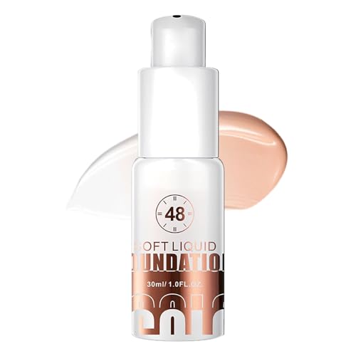 カラーチェンジング ファンデーション, 30ml ウォータープルーフ フェイス ファンデーション, 長時間持続 コンシーラー クリーム 女性 向け 皮脂コントロール