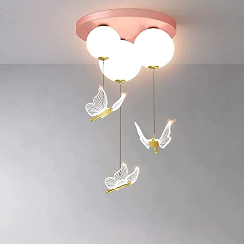 MIYORA Moderne Cool Lumière Chaude Chambre D'enfant LED Plafonnier Suspension Gradation Avec Télécommande Garçons Filles Chambre Lustre Plafonniers...