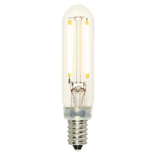 Westinghouse Lighting 5158000 2.5 Watt (25 Watt Equivalent) T6 Dimmable Clear Filament LED Soft White Light Bulb Candelabra Base, 1-Pack #1