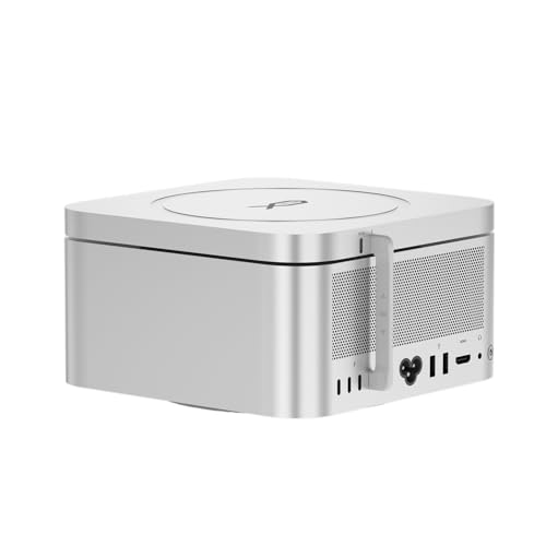 BEELINK EX Mate Studio Stand-A 80Gbps SSD Expansion Dock for Mac Studio Aluminum Alloy Stand with Dual PCIex2 M.2 Slots (16TB max) 80 Gbps USB-C & PD 3.0 Port Computer Peripheral Devices