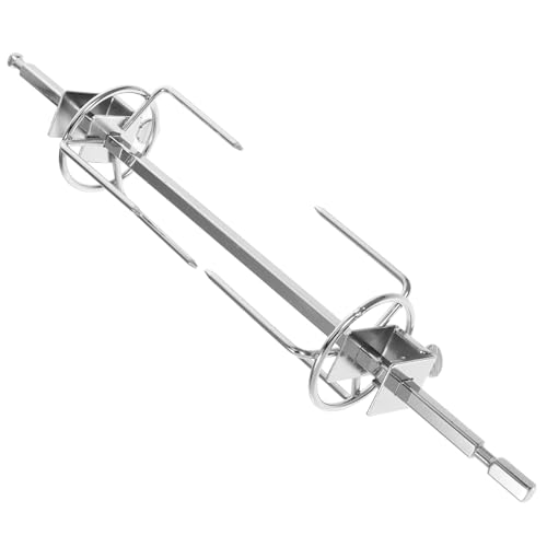 TOGEVAL Tenedores Giratorios para Asar Pollo Inoxidable Accesorio de Cocina para Barbacoa con Rápido Soporte Estable para Asados y Carne Horno Eléctrico