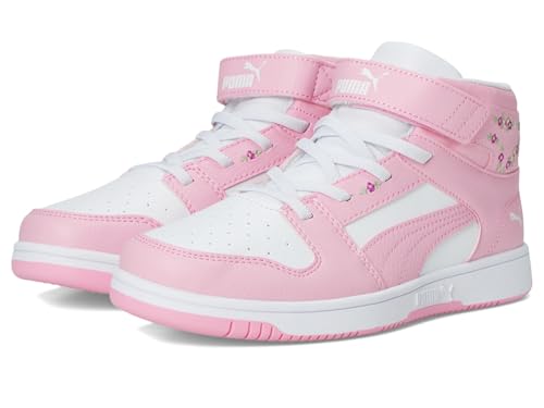 Image of PUMA Kids' Rebound Layup Mid Hook and Loop Sneakers