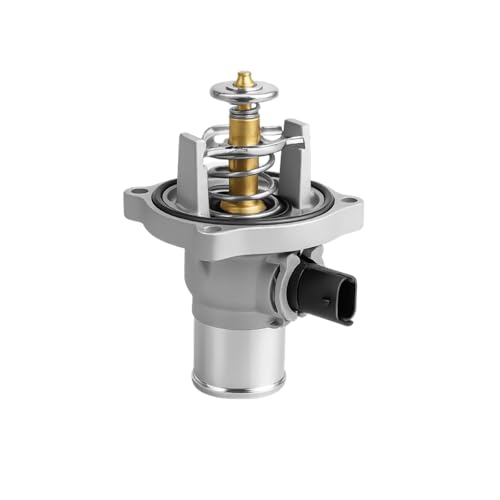 SWPHRT Car Coolant Thermostat Housing Assembly Aluminum Vehicle Engine Coolant Thermostat Housing Replaces 96984104 55564891 902-821 Compatible with Aveo Pontiac Sonic Trax