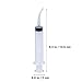 4pcs Disposable Dental Irrigation Syringe with Curved Tip Colostrum Syringes for Dental Care