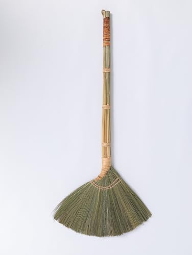 Deluxe Vietnamese Natural Straw Broom /45 Handmade Soft Grass Sweeping Broom for Indoor & Outdoor/Beauty of Nature Collection