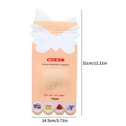 Aeiofu Disposable Urine Bags 700Ml Pee Bags Portable Toilet Toilet Bags She Wee Portable Toilets Camping Accessories For Men Women Camping Traffic Jam Emergency Pink #TOP6