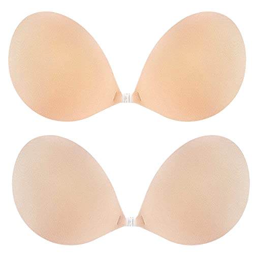 Adhesive strapless bra with silicone lift for backless outfits