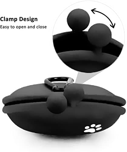 Qpuppy Dog Treat Training Pouch Fashion Portable Small Dog Training Treat Pouch Treat Pouches for Pet Training Coin Purse Silicone Coin Pouch Key Case black Grey 2pcs  Cucciolini Doodles Qpuppy dog treat training pouch fashion portable small dog training treat pouch treat pouches for pet training coin purse silicone coin pouch key case black grey 2pcs   cucciolini doodles