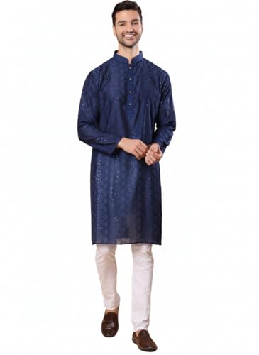 Image of Amazon Brand - Tavasya Men Maroon Self-Design Sequinned