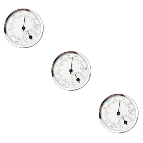 COOPHYA 3st Hausthermometer Digitaler Thermostat Für Zu Hause Hygrometer Zeiger Wlan-thermometer Wählen Celsius Gewächshaus Sensor Messgerät Schwimmbad Grad Aquarium Nestthermostat Silver