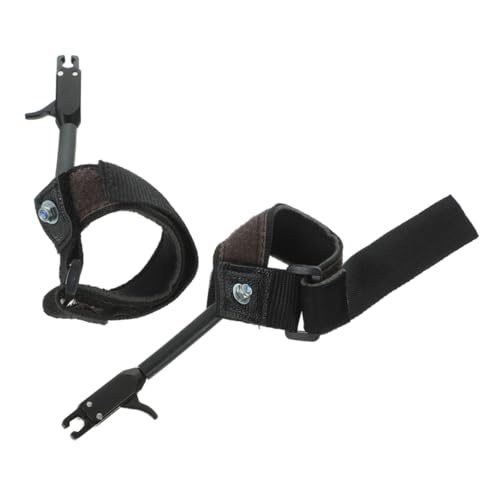 BIUDECO 2pcs Thumb Release for Compound Bow Compound Bow Release Archery Release Bow Release for Compound Bow Black Aluminum