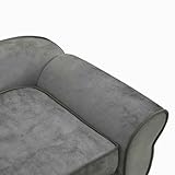 vidaXL Hundesofa Dunkelgrau 72x45x30cm Plüsch Hundebett Hundecouch Katzensofa