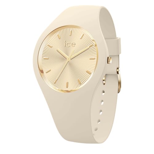 ICE-WATCH - Ice Champagne Almond Skin - Montre Beige pour Femme avec Bracelet en Silicone - 025351 (Medium)