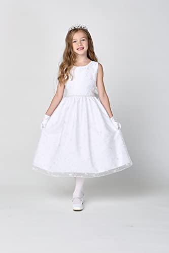 Made in USA - White First Communion Dress for Girls - Holy 1st Communion Dress - Vestidos Primera Comunion4