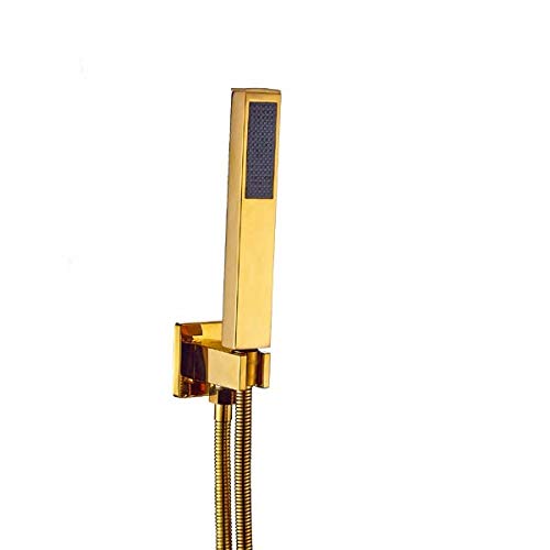 Robinet de baignoire or et douche de plafond pour rénovation moderne