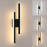 Goeco Aplique Pared Interior LED, Regulable 3 Temperatura de Color Iluminación Luz pared LED para Dormitorio Comedor Pasillo Escalera