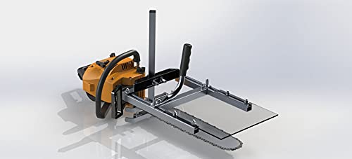 Granberg Chainsaw Alaskan Small Log Mill, G777- Portable Sawmill Timber Attachment Machine Tool - Wood Case Cutting Holder Equipment Guide Kit - Bars with 16-20 Inch - Lumber Milling Wedge Tools