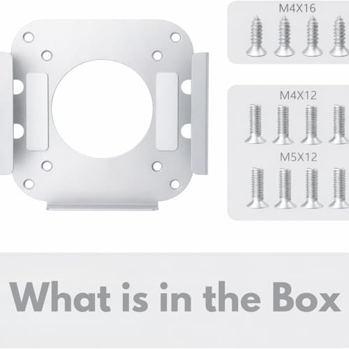 Image of Yantralay Under Desk & Wall Mount for APP-LE Mac-mini M4 / M4 Pro (2024) | VESA Monitor Mount Bracket with Anti-Scratch Padding | Mac-mini Accessories