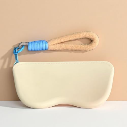 Image of K Luxury Sunglasses Cases with Strap Stotage Bag Leather Reading Eyeglass Case Portable Case Soft Pouch for Women
