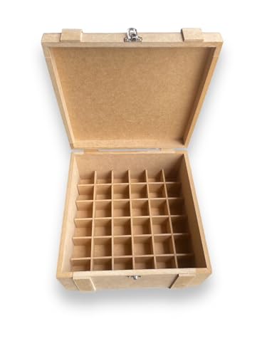 Caixa Para Óleos Essenciais e esmaltes para 36 unidades Tampa com Detalhes organizador manicure
