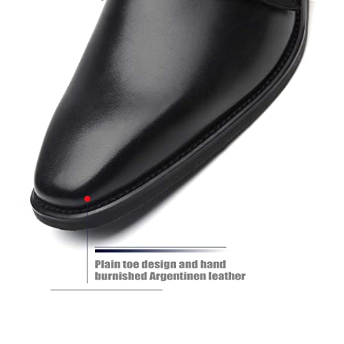 Men Dress Shoes Lace Up Oxford Classic Plain Toe Modern Formal Leather Shoes for Men3