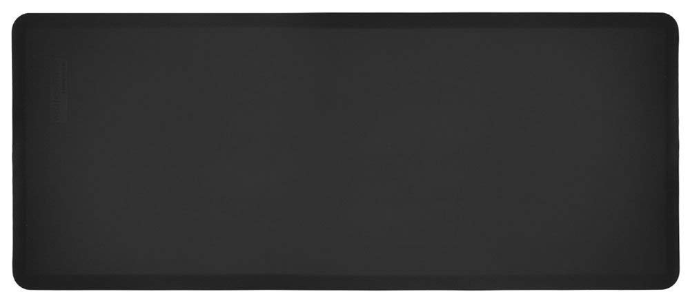WellnessMats Black Fitness Mat, 6 Foot