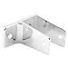 Sentry Supply 656-2893 One Ear Wall Bracket, For 3/4 inch Thick Panels, Zinc Alloy (Cast Zamak) Construction, Chrome Plated Finish, (single pack)
