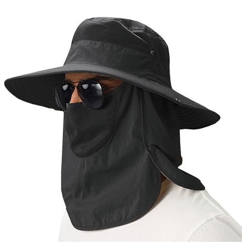 Reviews de Gorro de pescador para Hombre los 5 más buscados. 43 Sombrero para Sol Mujer y Hombre, Sombreros Pescador con protección de cuello y cara sombrero, Anti-UV Visera Gorro Ala Ancha al Aire Libre FPS/UPF50+, Sun Hat Wide Brim para...