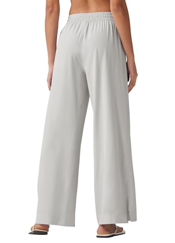 Willit Women's Wide Leg Pants Swim Beach Pants UPF 50+ Lightweight Travel Quick Dry Sun Protective 29" 31"