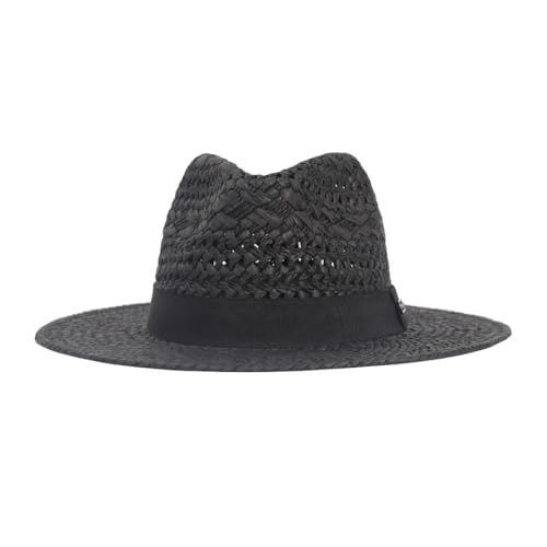 Sombrero de paja verano ala ancha estilo panamá XL miniatura 3