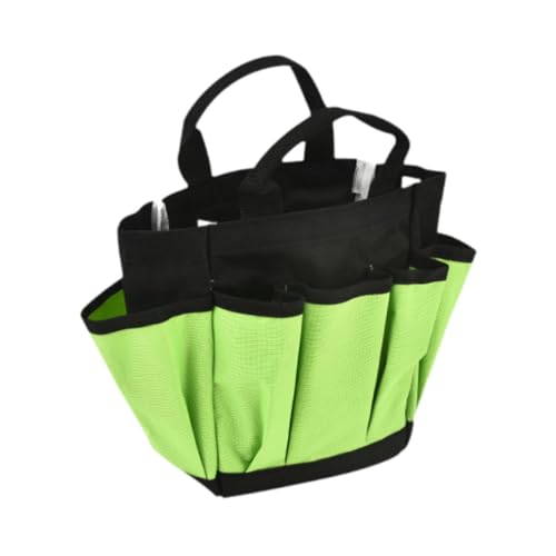 Ｂｅｓｇａ Bolsa para Ferramentas de Jardim Bolsa para Ferramentas de Jardinagem com Alça Bolsa Resistente à água Portátil Multifuncional para Suprimentos de Lim, Verde, Tamanho real