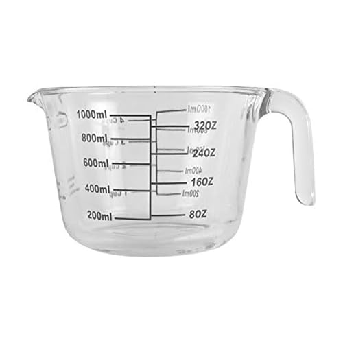 Farberware 4-Cup Borosilicate Glass Wet and Dry Measuring Cup with Oversized Measurements, Clear - image 1