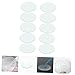 WATIIFUFU 10pcs Chemistry Watch Glass Plates Laboratory Evaporating Dish with Ground Edges Polished Surface for School Science Experiments and Industrial Use