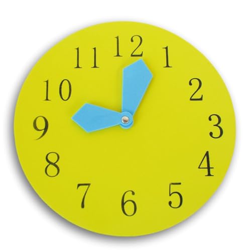 Set of Six Four-Inch Geared Learning Clocks, for Grades Pre-K to 4, Sold as 6 Set