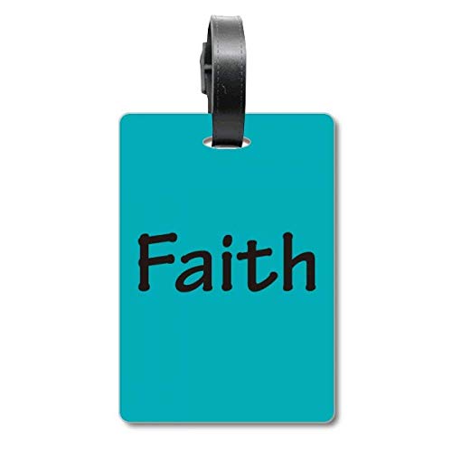 Étiquette d identification Faith Word contre la perte de bagage citation inspirante