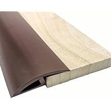 Doorway Uneven Floor Transition Strip, Door Threshold Floor Transition Strip Self Adhesive Transition Strip,for Carpet and Flooring,Wood to Tile,Carpet to Tile,Wood to Wood  Color Brown1 , Size 1