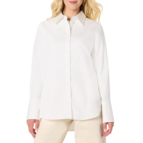 Amazon Essentials (Scelto da Demi Camicia Elegante Button-Down in Popeline di Cotone