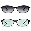 Black/Grey&tortoise/Mint Green