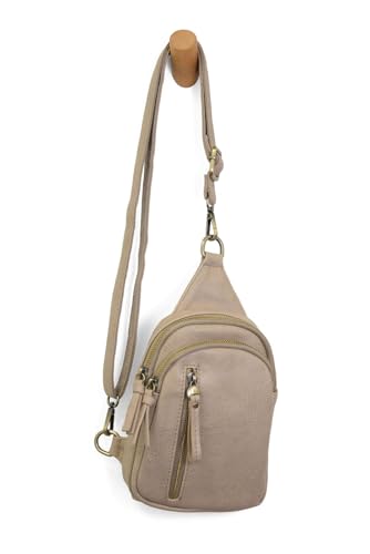 Image of Joy Susan Skyler Sling Bag: Vegan Leather, Zippered Closure, Brass Plated Hardware