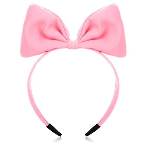 WLLHYF Fita com laço rosa para mulheres e meninas, com laço vermelho, acessório perfeito para festas e cosplay