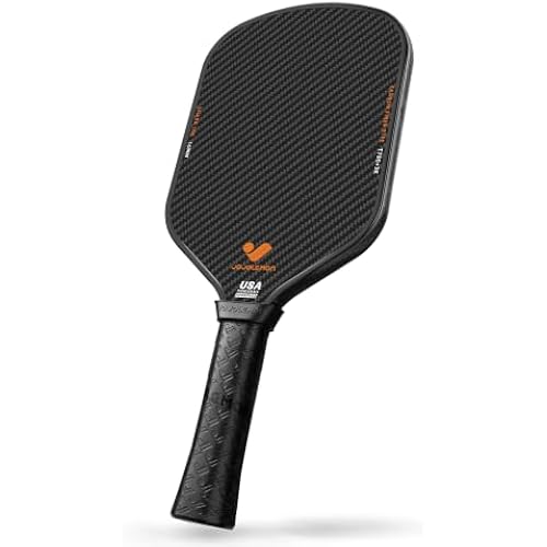 JOJOLEMON Pickleball Paddles, Carbon Fiber Pickleball Paddle with a 16mm Shark Power Polymer Core, The Pickleball Rackets Designed for Ultimate Spin & Consistency