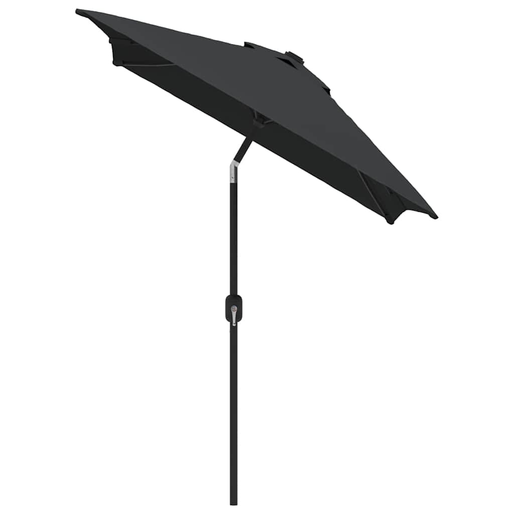 Parasol ogrodowy, parasol przeciwsłoneczny, baldachim do ogrodu, na zewnątrz, na patio, z metalowym słupkiem, 300x200 cm, antracytowy