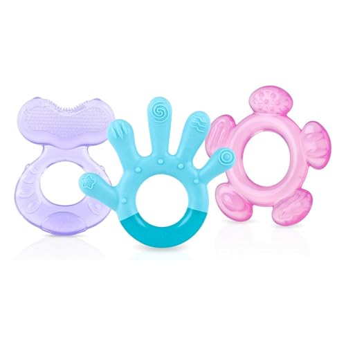 Image of Nuby 3 Step Soothing Teether Set (Girl)