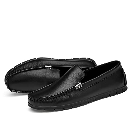 Mens Loafers Shoe Venetian Loafers Round Toe Lightweight Leather Lightweight Flat Heel Comfortable Fashion Party Slip-ons2